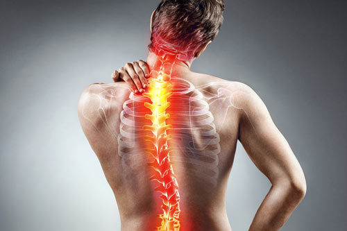 Male Experiencing Severe Back Pain